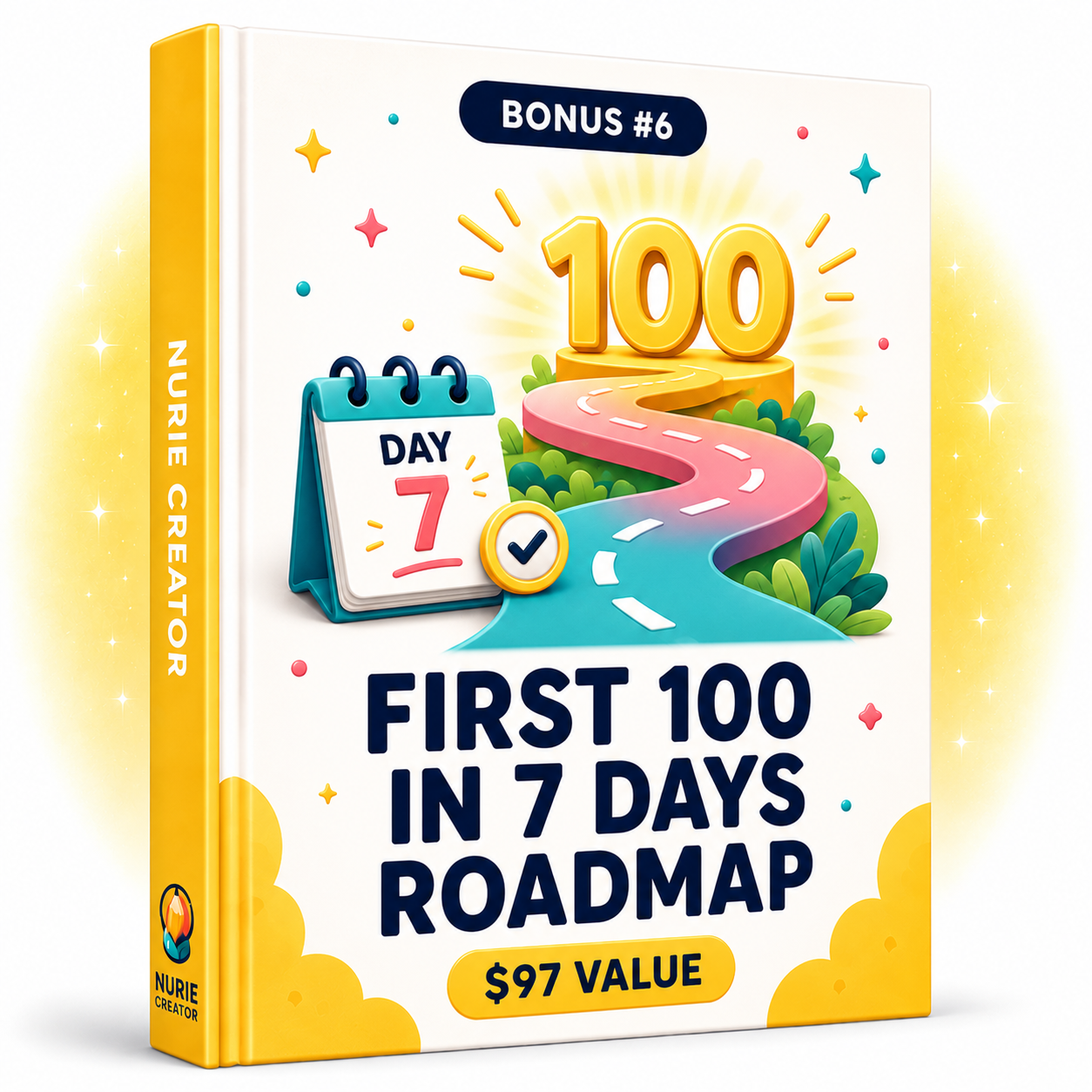 Bonus 6 box cover for The First $100 in 7 Days Roadmap