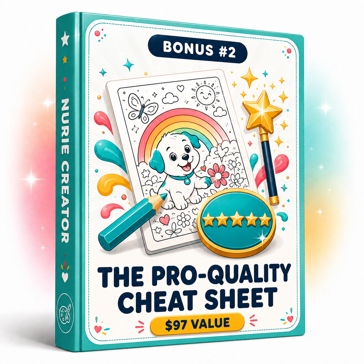 Bonus 2 box cover for The Pro-Quality Coloring Cheat Sheet